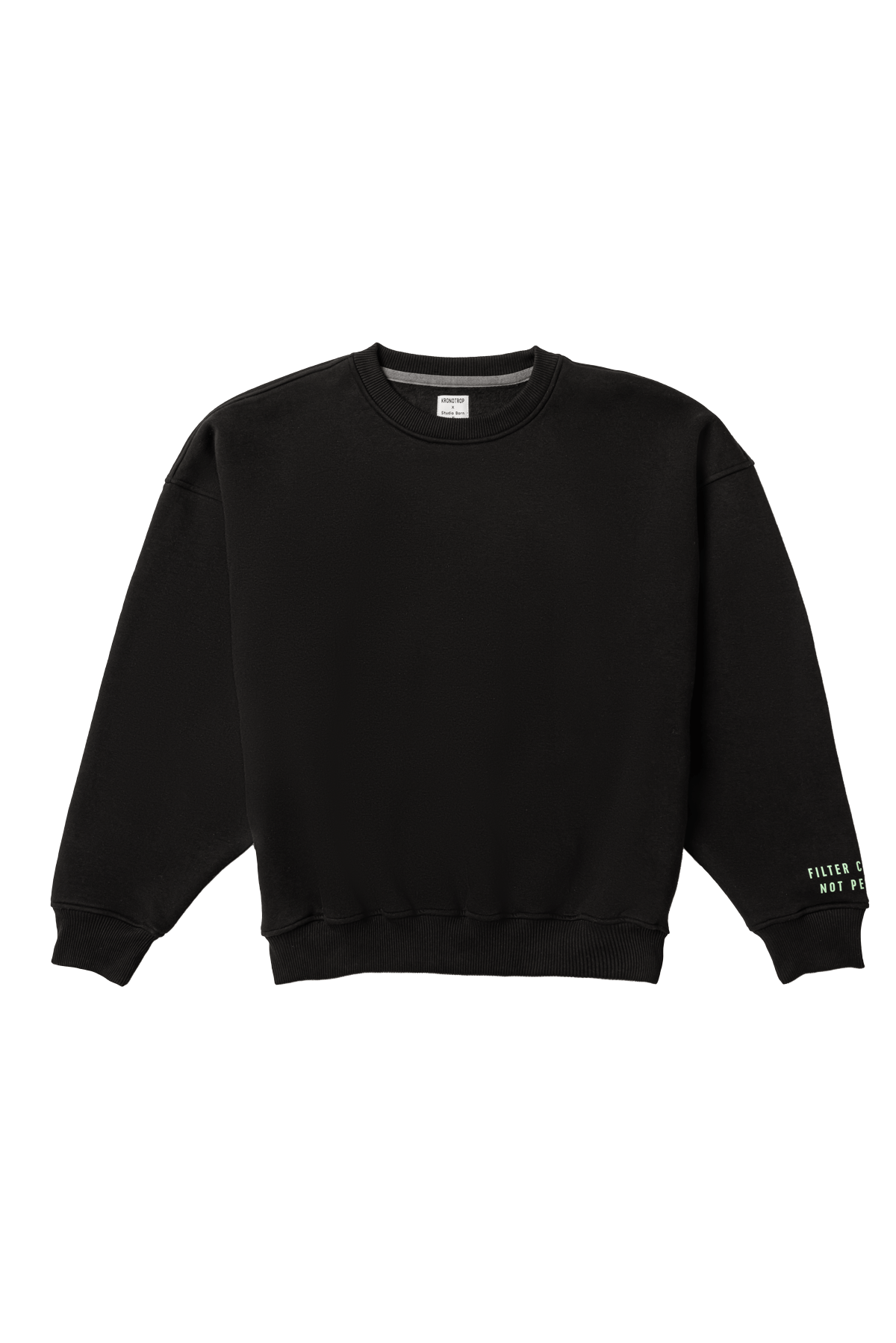 Grounded Collection Siyah Sweatshirt - Aksesuar | KRONOTROP