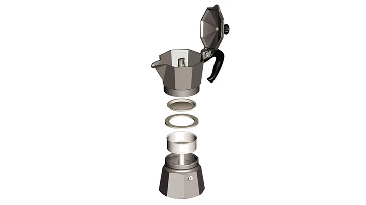 Bialetti Moka Pot Express - Ekipmanlar görsel 2 | KRONOTROP