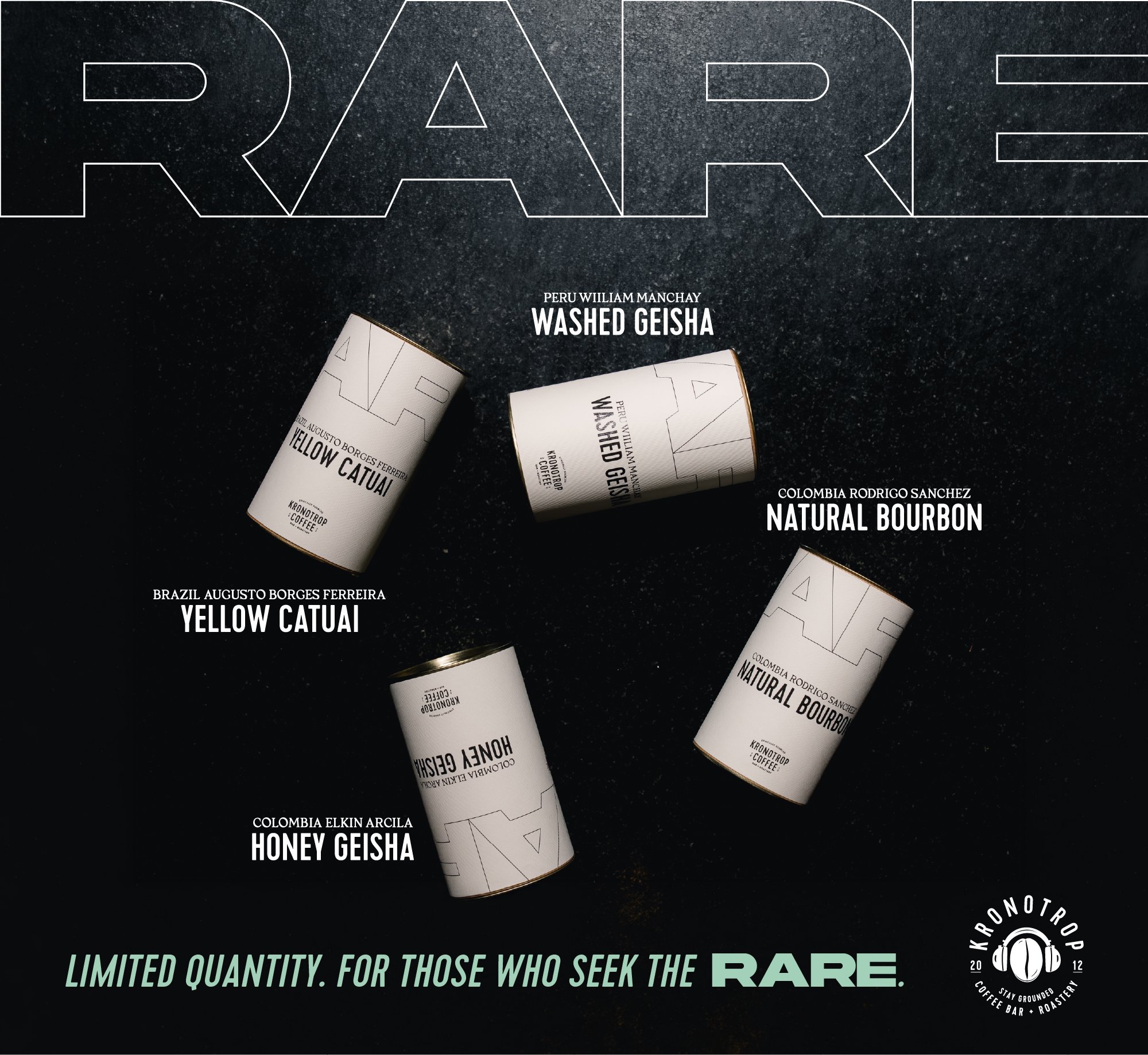 RARE : Because not all coffee is the same, and some are truly, truly rare.